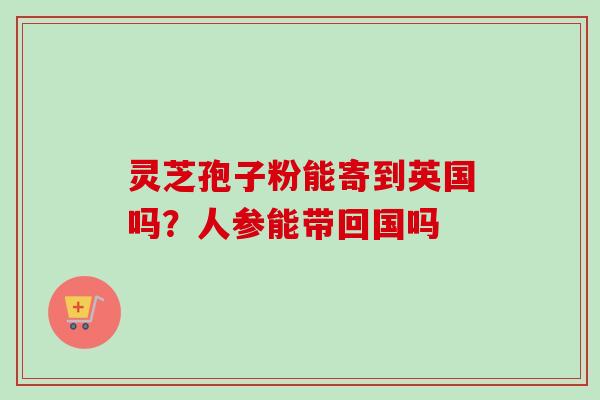 灵芝孢子粉能寄到英国吗？人参能带回国吗