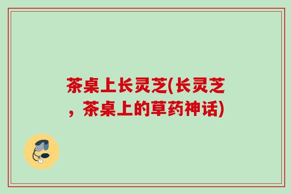 茶桌上长灵芝(长灵芝，茶桌上的草药神话)