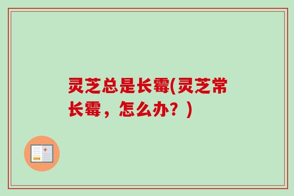 灵芝总是长霉(灵芝常长霉，怎么办？)