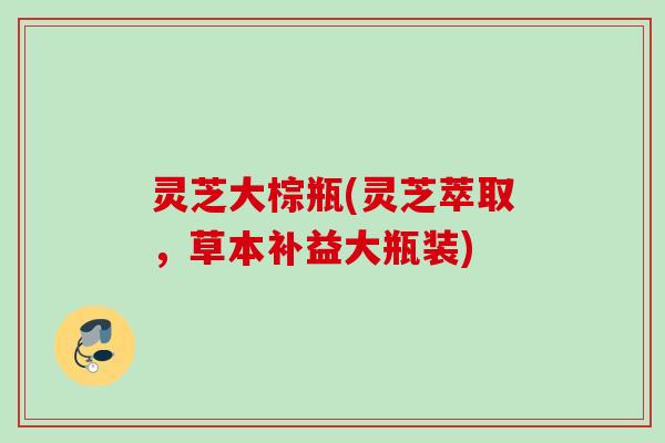 灵芝大棕瓶(灵芝萃取，草本补益大瓶装)