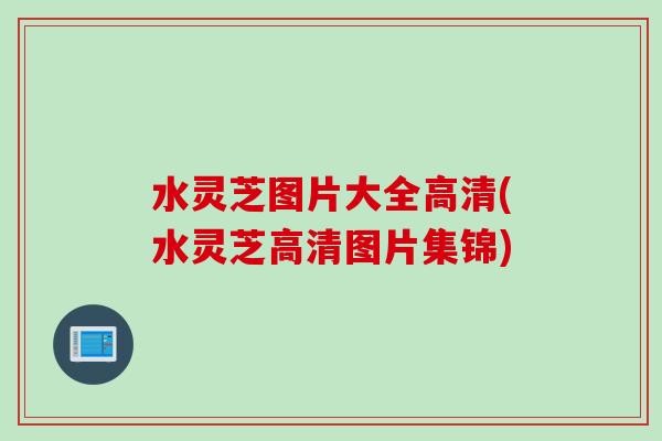 水灵芝图片大全高清(水灵芝高清图片集锦)