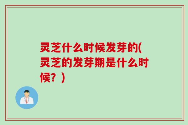 灵芝什么时候发芽的(灵芝的发芽期是什么时候？)