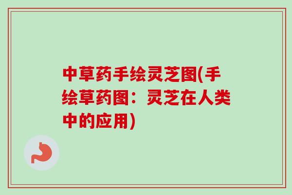 中草药手绘灵芝图(手绘草药图：灵芝在人类中的应用)