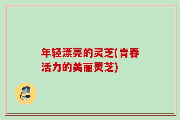 年轻漂亮的灵芝(青春活力的美丽灵芝)