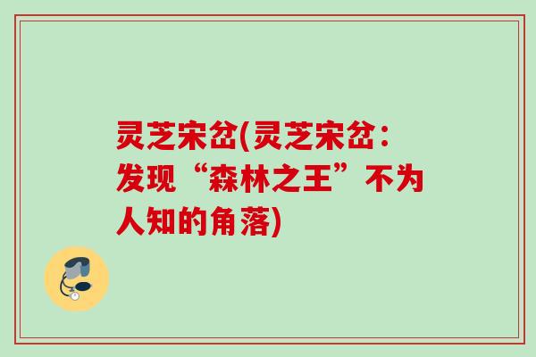 灵芝宋岔(灵芝宋岔：发现“森林之王”不为人知的角落)