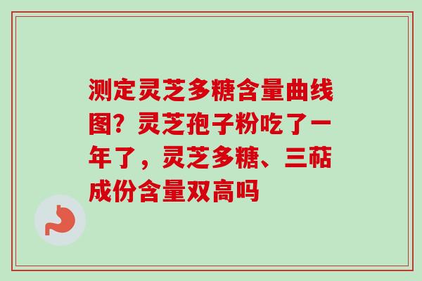 测定灵芝多糖含量曲线图?灵芝孢子粉吃了一年了,灵芝多糖、三萜成份含量双高吗 测定灵芝多糖含量曲线图?灵芝孢子粉吃了一年了,灵芝多糖、三萜成份含量双高吗
