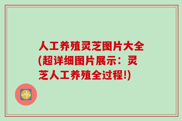 人工养殖灵芝图片大全(超详细图片展示：灵芝人工养殖全过程!)