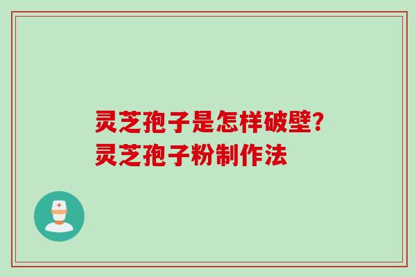 灵芝孢子是怎样破壁？灵芝孢子粉制作法