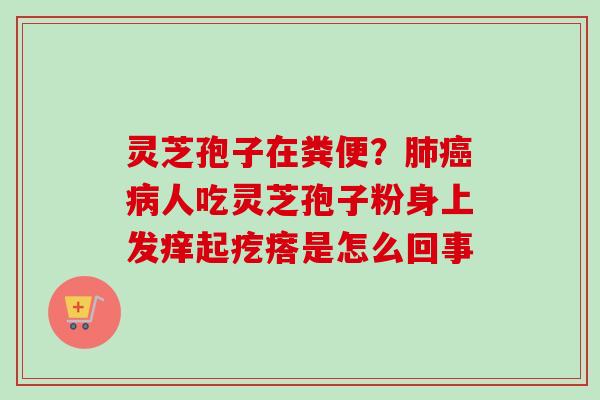 灵芝孢子在粪便？肺癌病人吃灵芝孢子粉身上发痒起疙瘩是怎么回事