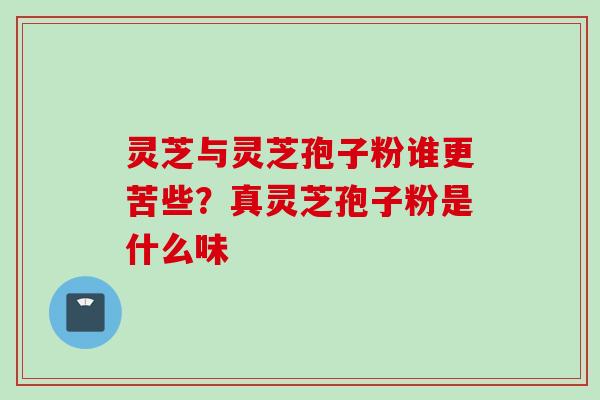 灵芝与灵芝孢子粉谁更苦些？真灵芝孢子粉是什么味
