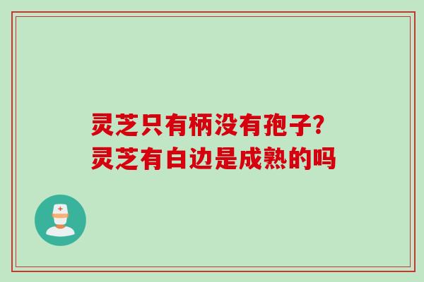 灵芝只有柄没有孢子？灵芝有白边是成熟的吗
