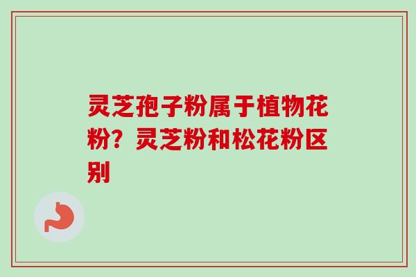 灵芝孢子粉属于植物花粉?灵芝粉和松花粉区别 灵芝孢子粉属于植物花粉?灵芝粉和松花粉区别