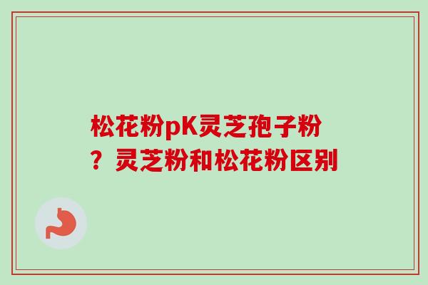 松花粉pK灵芝孢子粉？灵芝粉和松花粉区别
