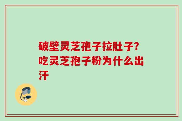 破壁灵芝孢子拉肚子?吃灵芝孢子粉为什么出汗 破壁灵芝孢子拉肚子?吃灵芝孢子粉为什么出汗