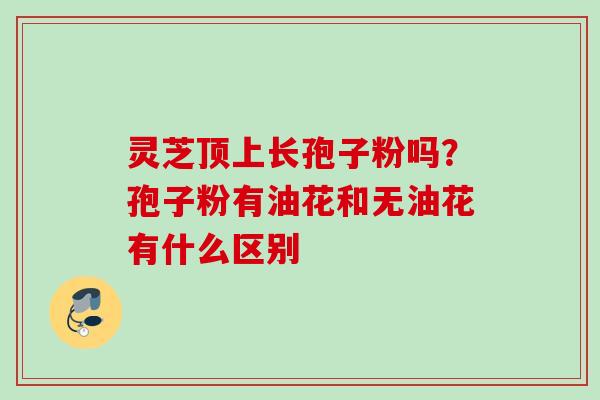 灵芝顶上长孢子粉吗？孢子粉有油花和无油花有什么区别