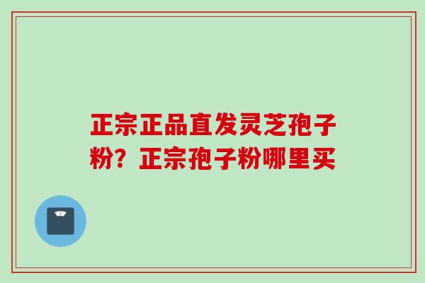 正宗正品直发灵芝孢子粉?正宗孢子粉哪里买 正宗正品直发灵芝孢子粉?正宗孢子粉哪里买