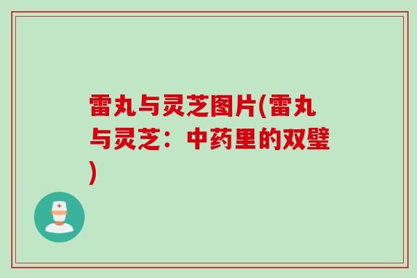 雷丸与灵芝图片(雷丸与灵芝：中药里的双璧)