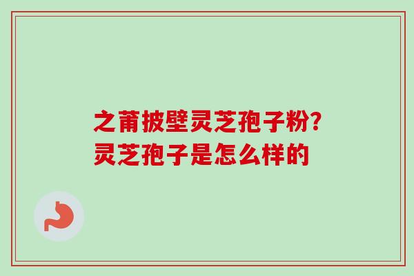 之莆披壁灵芝孢子粉？灵芝孢子是怎么样的