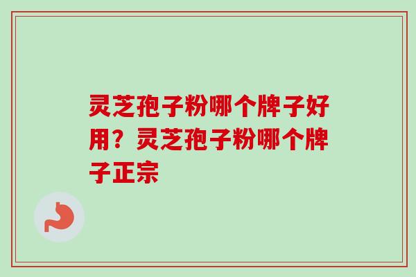 灵芝孢子粉哪个牌子好用？灵芝孢子粉哪个牌子正宗