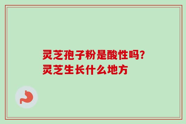 灵芝孢子粉是酸性吗？灵芝生长什么地方