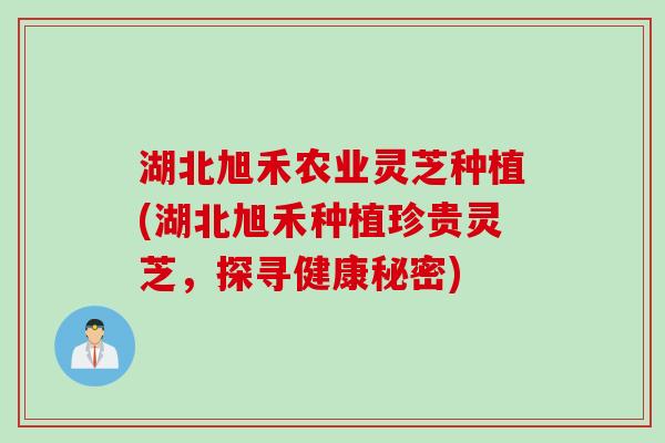 湖北旭禾农业灵芝种植(湖北旭禾种植珍贵灵芝，探寻健康秘密)