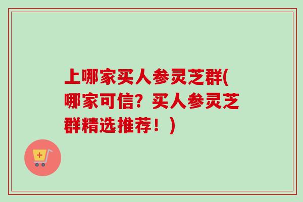 上哪家买人参灵芝群(哪家可信？买人参灵芝群精选推荐！)