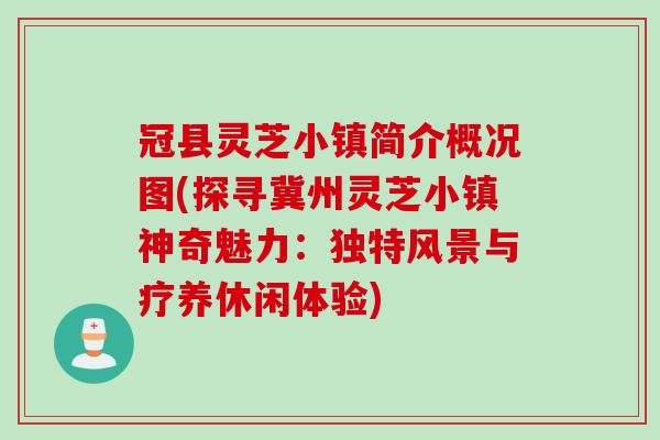 冠县灵芝小镇简介概况图(探寻冀州灵芝小镇神奇魅力：独特风景与疗养休闲体验)