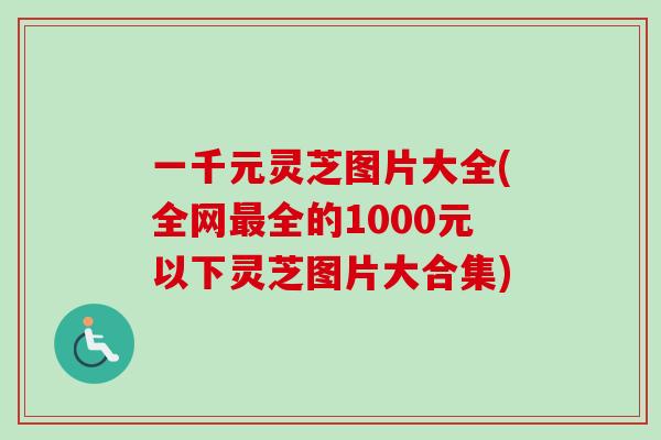 一千元灵芝图片大全(全网全的1000元以下灵芝图片大合集) 一千元灵芝图片大全(全网全的1000元以下灵芝图片大合集)