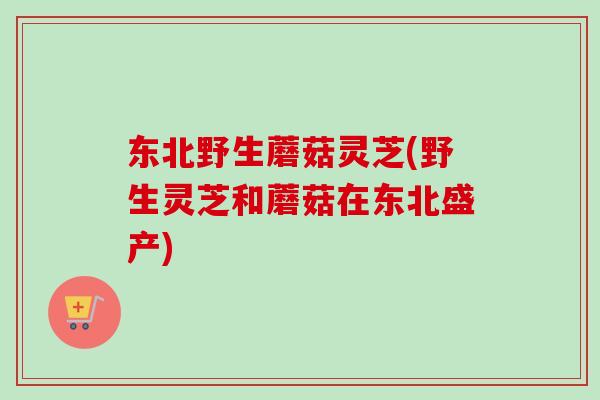 东北野生蘑菇灵芝(野生灵芝和蘑菇在东北盛产)
