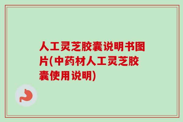 人工灵芝胶囊说明书图片(材人工灵芝胶囊使用说明) 人工灵芝胶囊说明书图片(材人工灵芝胶囊使用说明)