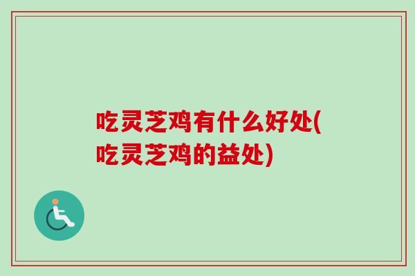 吃灵芝鸡有什么好处(吃灵芝鸡的益处)