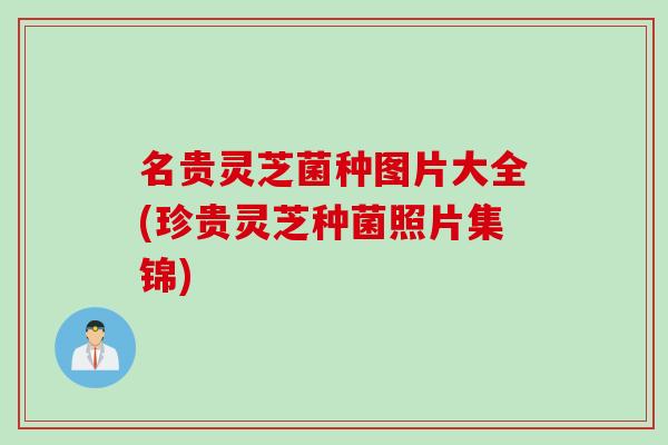 名贵灵芝菌种图片大全(珍贵灵芝种菌照片集锦)