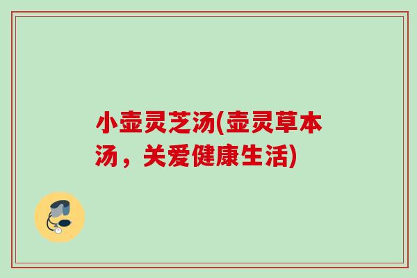 小壶灵芝汤(壶灵草本汤,关爱健康生活) 小壶灵芝汤(壶灵草本汤,关爱健康生活)