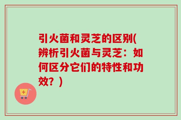 引火菌和灵芝的区别(辨析引火菌与灵芝：如何区分它们的特性和功效？)
