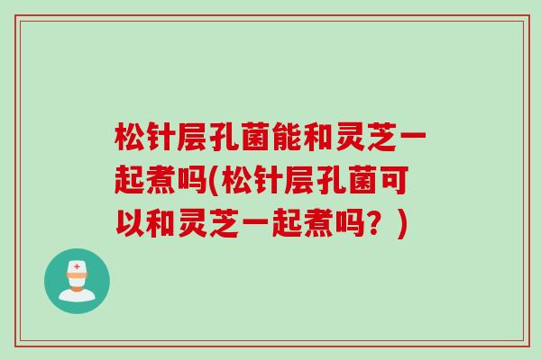 松针层孔菌能和灵芝一起煮吗(松针层孔菌可以和灵芝一起煮吗？)