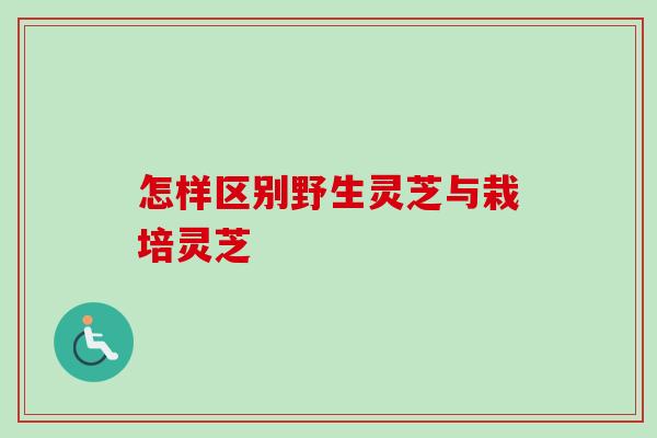 怎样区别野生灵芝与栽培灵芝 怎样区别野生灵芝与栽培灵芝