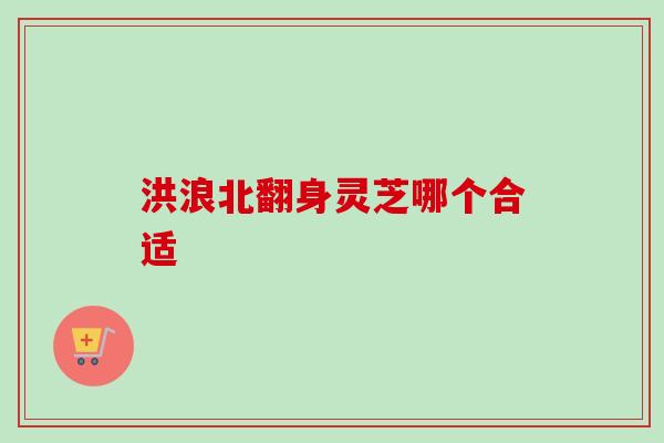 洪浪北翻身灵芝哪个合适