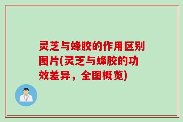 灵芝与蜂胶的作用区别图片(灵芝与蜂胶的功效差异，全图概览)