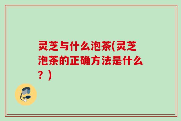 灵芝与什么泡茶(灵芝泡茶的正确方法是什么？)