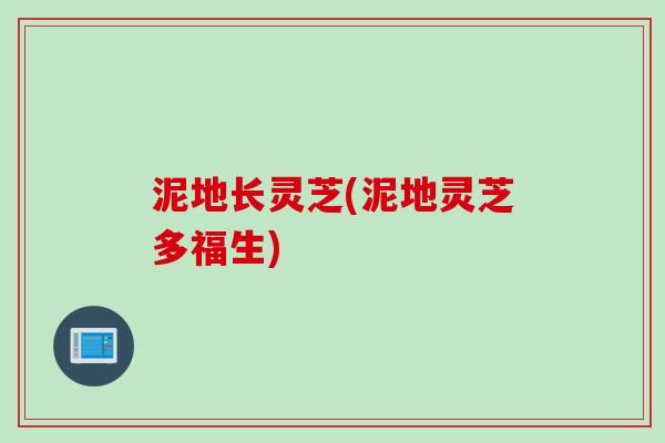 泥地长灵芝(泥地灵芝多福生) 泥地长灵芝(泥地灵芝多福生)