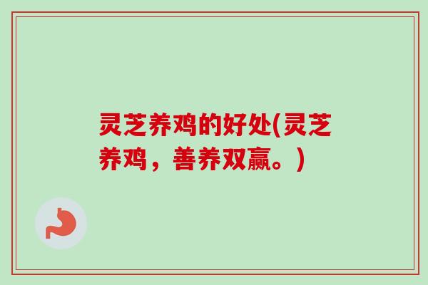 灵芝养鸡的好处(灵芝养鸡，善养双赢。)