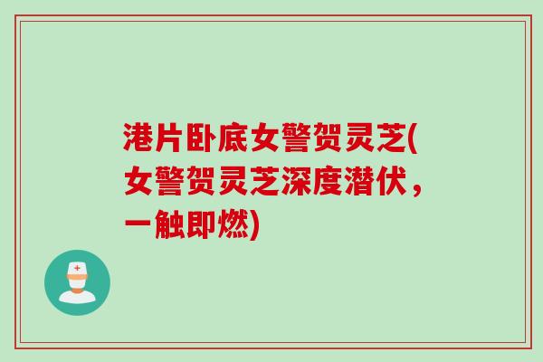 港片卧底女警贺灵芝(女警贺灵芝深度潜伏，一触即燃)