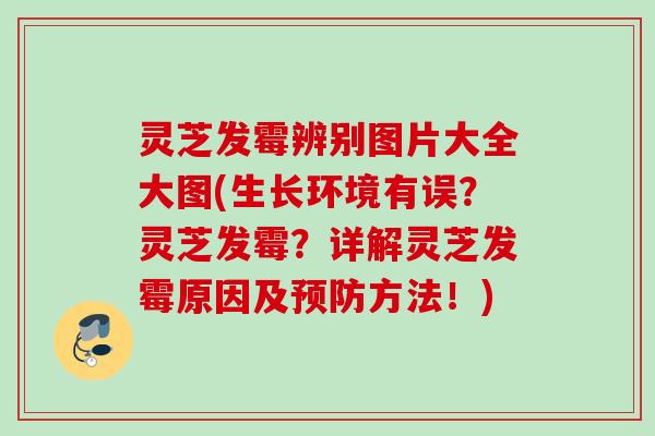 灵芝发霉辨别图片大全大图(生长环境有误？灵芝发霉？详解灵芝发霉原因及预防方法！)