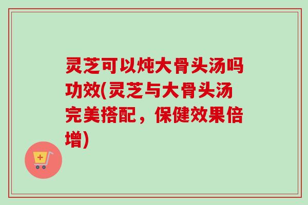 灵芝可以炖大骨头汤吗功效(灵芝与大骨头汤完美搭配，保健效果倍增)