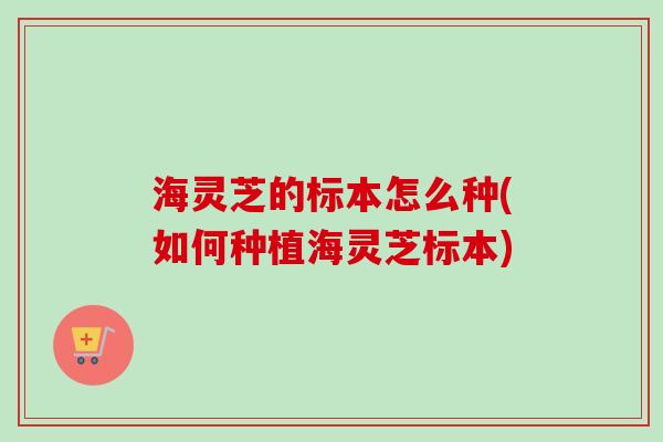 海灵芝的标本怎么种(如何种植海灵芝标本)