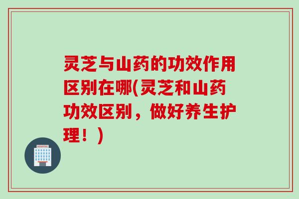 灵芝与山药的功效作用区别在哪(灵芝和山药功效区别，做好养生护理！)
