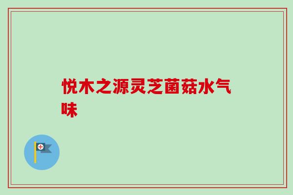 悦木之源灵芝菌菇水气味