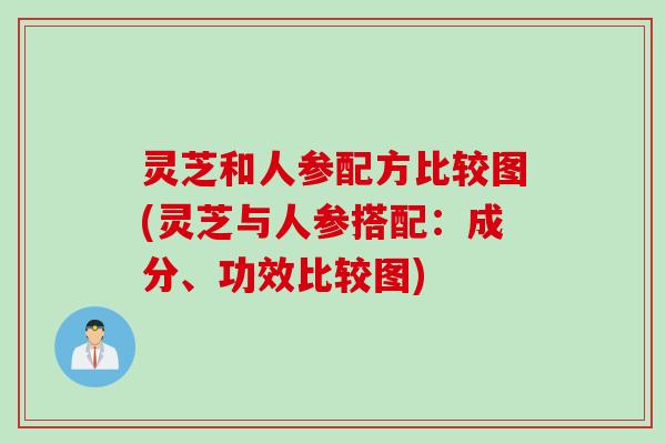 灵芝和人参配方比较图(灵芝与人参搭配：成分、功效比较图)