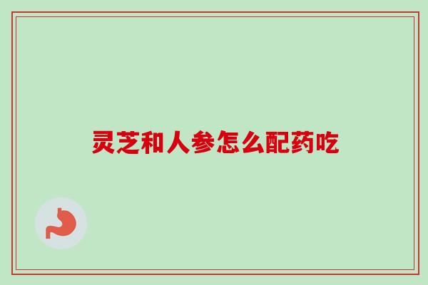 灵芝和人参怎么配药吃