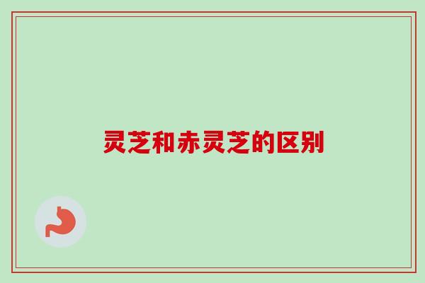 灵芝和赤灵芝的区别
